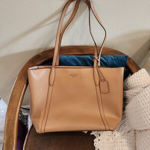 Kate Spade Beige Leather Tote